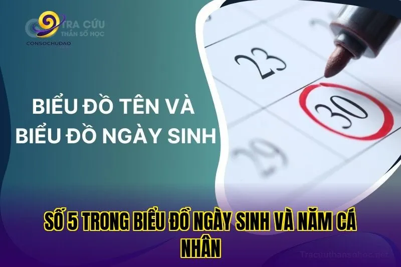 Số 5 trong biểu đồ ngày sinh và năm cá nhân