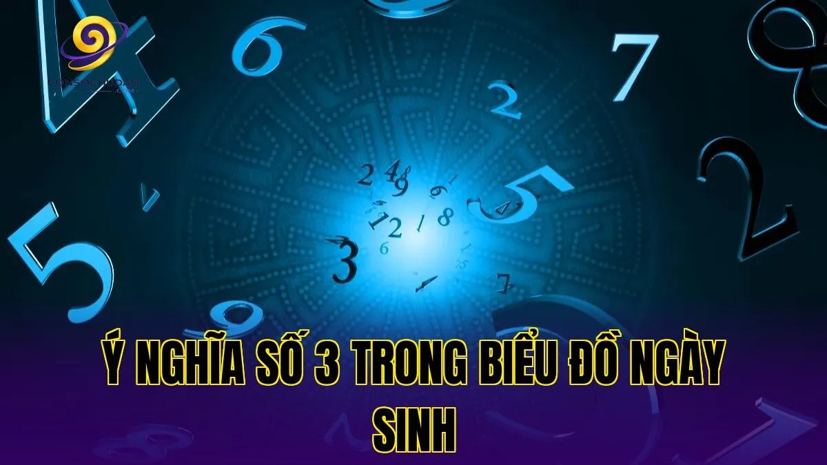 Ý nghĩa số 3 trong biểu đồ ngày sinh