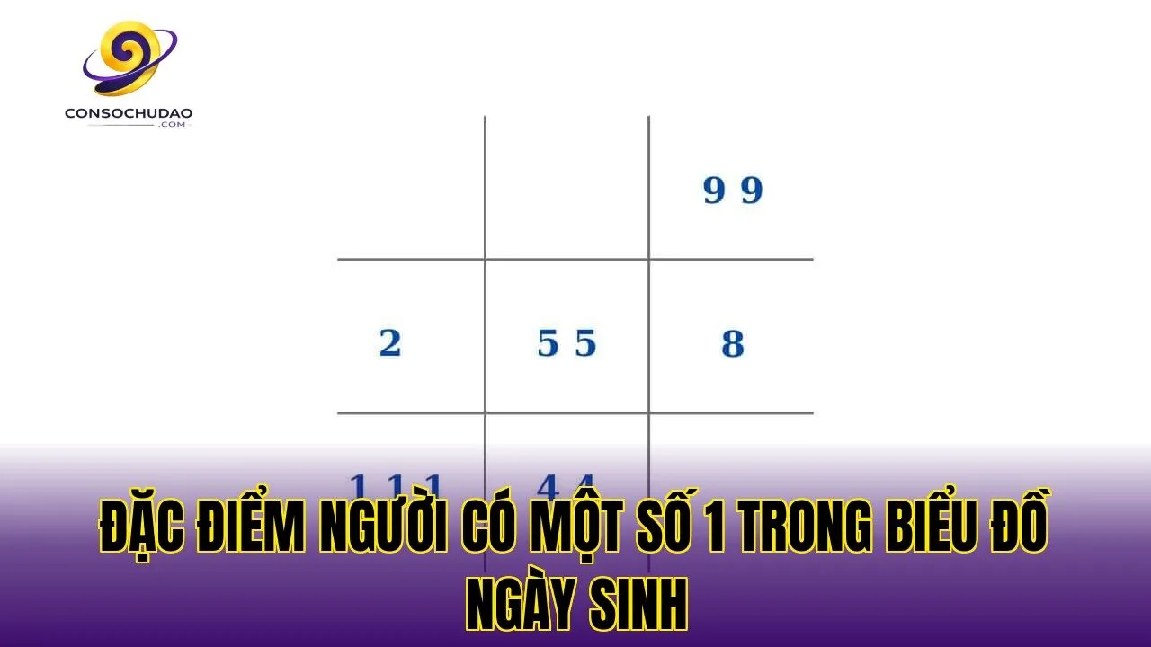 Đặc điểm người có một số 1 trong biểu đồ ngày sinh