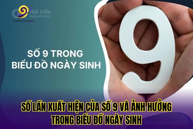 Số lần xuất hiện của số 9 và ảnh hưởng trong biểu đồ ngày sinh