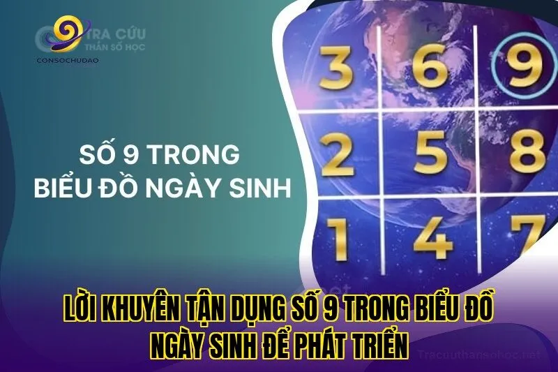 Lời khuyên tận dụng số 9 trong biểu đồ ngày sinh để phát triển