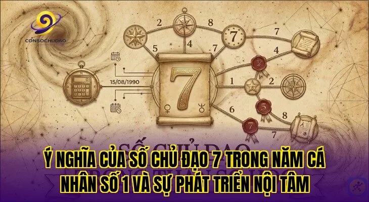 Ý nghĩa của số chủ đạo 7 trong năm cá nhân số 1 và sự phát triển nội tâm